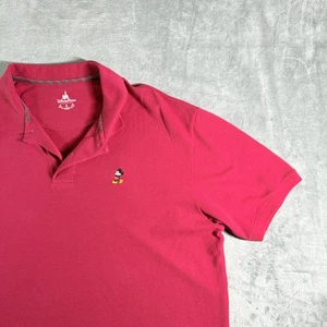 Camisa Polo Mickey Mouse Para Hombres Parques Disney Bordada Rosa XXL - Imagen 1 de 10