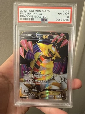 Giratina EX (124 Full Art) 124/124 Dragons Exalted Holo #124 PSA 8 - Image 1 of 2