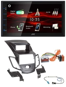 JVC USB Bluetooth MP3 DAB 2DIN Autoradio für Ford Fiesta 08-10 Display schwarz - Bild 1 von 9