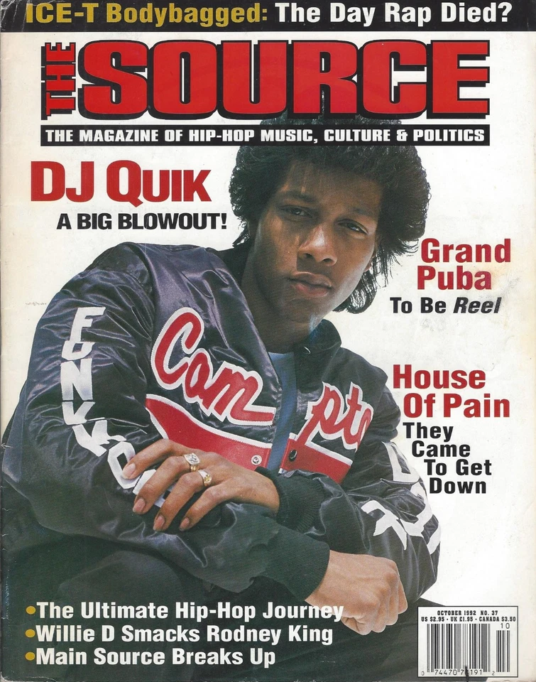 The SOURCE Magazine Issue # 36 Dj Quik - COLLECTOR'S ITEM VINTAGE - Image 1 of 2