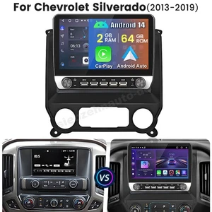 10.1" Radio for Chevy Silverado 2014-18 with Wireless CarPlay Android Auto 2+64G - Bild 1 von 19