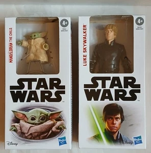 Star Wars Action Figures Luke Skywalker The Mandolorian Child 6” Disney Hasbro - Picture 1 of 10