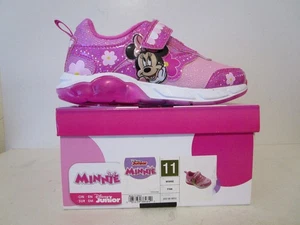 Disney Junior Minnie Mouse Toddler Girls Light-Up Fashion Sneakers Pink Size 11 - Picture 1 of 7