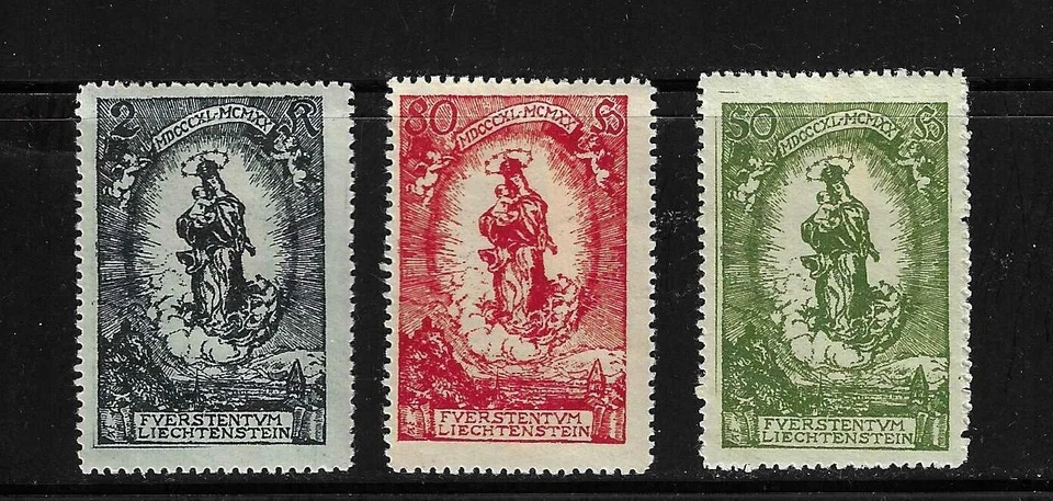 Liechtenstein SC # 47-49 Madonna And Child . Hinged - Image 1 of 1