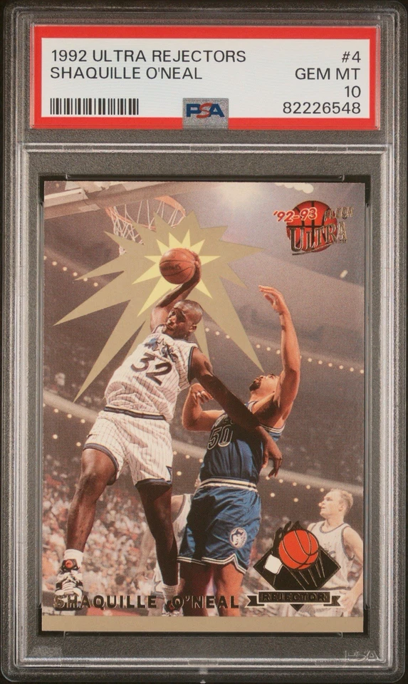 1992-93 Fleer Ultra - Rejector Shaquille O'Neal #4 (RC) PSA 10! - Image 1 of 3