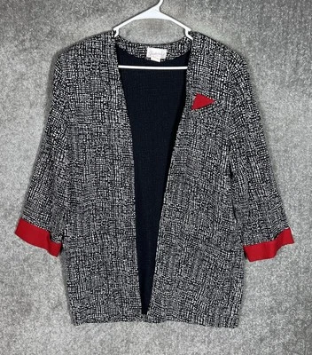 Blazer ligero abierto Fredericks of Hollywood vintage para mujer talla 11/12 bolsillos Foto 1 de 4