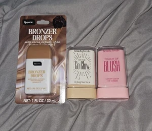 Beauty Treats Highlighter & Blush Sticks + Bronzer Drops BNIB - Picture 1 of 8