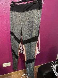 Ergee Sportleggins Mesh Transparent Durchsichtig Orange Grau Schwarze Leggins XL - Bild 1 von 4