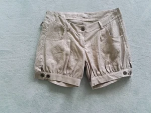 Pantalones cortos vaqueros hilos dorados talla 42 de Italia - Imagen 1 de 2