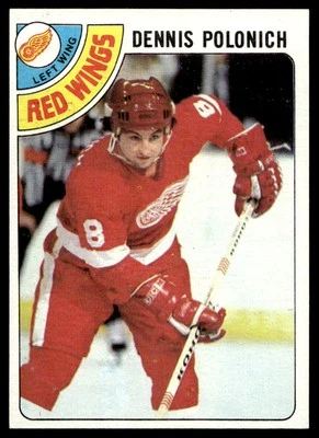 1978-79 Topps #106 Dennis Polonich Detroit Red Wings EX-EXMINT - Image 1 of 2