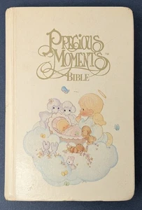 Bible Precious Moments 1984 édition bébé blanche couverture rigide neuve King James - Photo 1/6