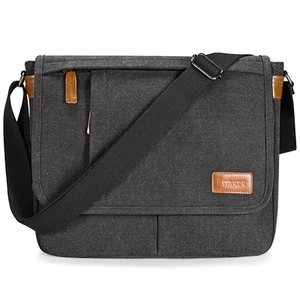 Messenger Bags for Men 13-13.3 Inch Laptop Briefcase Water Resistant Canvas B... - Picture 1 of 7