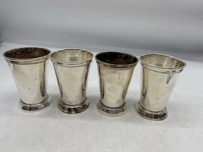 Towle Plateado Como Nuevo Julep Tazas de Towle Silversmiths LEER Lote de 4 Foto 1 de 4