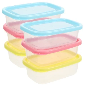 Mini caja sellada de 6 piezas estuche de almacenamiento de alimentos para bebés contenedores a prueba de fugas - Imagen 1 de 12