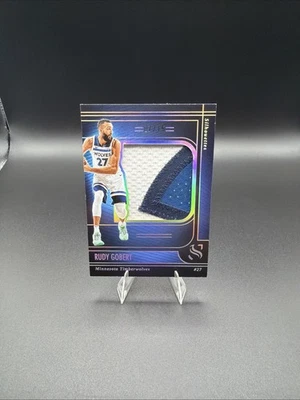 2024-25 Panini Silhouette Holo Silver Rudy Gobert GAME-USED PATCH /15 - Image 1 of 3