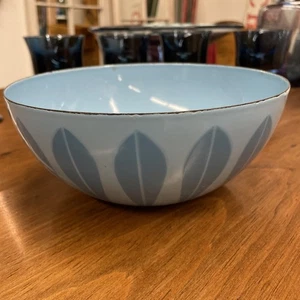 Cathrineholm Enamelware Bowl 8” Lotus Mid Century Modern Norway Blue Vtg - Bild 1 von 21