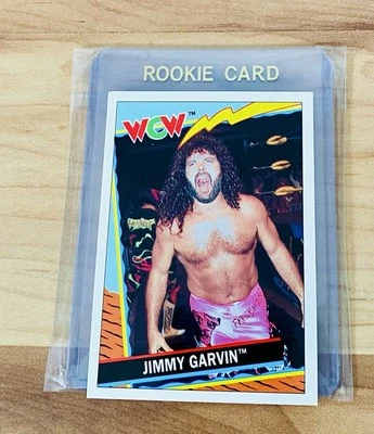 1992 Topps WCW UK Exclusive Jimmy Garvin Rookie Card #14 WWE Rare Mint - Image 1 of 2
