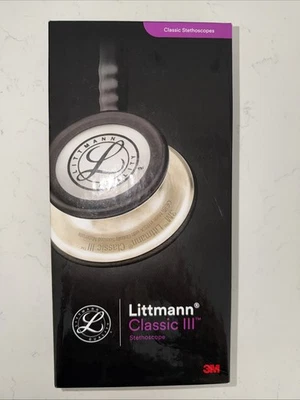 3M Littmann Classic III Monitoring Stethoscope 27" 5620  Black  - Image 1 of 2