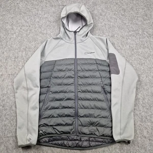 Berghaus Giacca Uomo Grigio Medio Privitale Ibrido Cappuccio Imbottito Cappotto Isolato - Foto 1 di 10