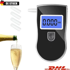 Alkoholtester Testsieger Polizeigenau Promille-Test Atem-Messgerät 5 Mundstücke - Bild 1 von 15