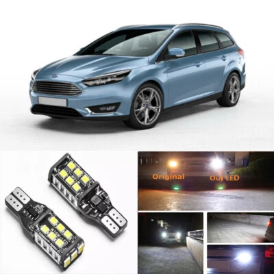 2pcs Xenon White 15-SMD LED Bulbs for Ford 2000-2018 Focus Backup Reverse Lights - Image 1 of 4