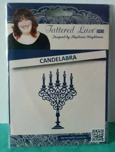 Zerfetzter Spitze Metall Stanzleuchter 11,68x17,78x0,4 cm - Bild 1 von 3