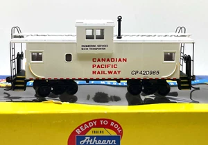 HO ATHEARN 75224 WIDE VISION CABOOSE CANADIAN PACIFIC CP # 420985 WHITE - Picture 1 of 2