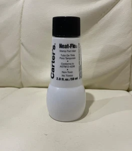 Carter's Neat-Flo Stamp Pad ricarica inchiostro per tamponi per timbri neri bottiglia da 2 oz 21448 - Foto 1 di 8