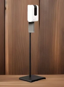 Automatic Hand Sanitizer Dispenser With Floor Stand Touchless Refillable White - Picture 1 of 5