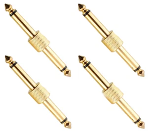 4) Procraft PC-TE037 1/4 Male Adaptor Instrument Plug Guitar Convert Connector - Picture 1 of 1