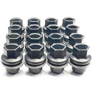 16 tuercas de rueda originales Land Rover OEM 14x1,50 MY23 negras Land Rover Discovery 5 - Imagen 1 de 7