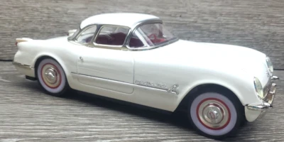 Corvette de colección años 50 Fifties Co. techo rígido blanco rojo interior con título y caja original Foto 1 de 4