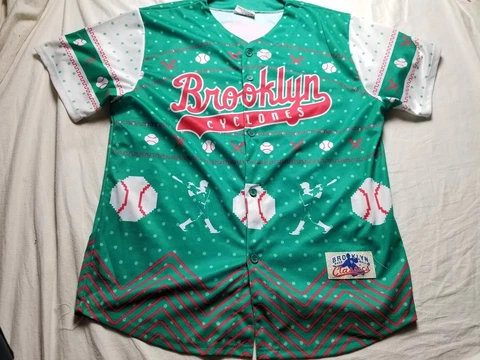 2018 Brooklyn Cyclones Mets Jersey Ugly Sweater Holiday Christmas Promotional Cover