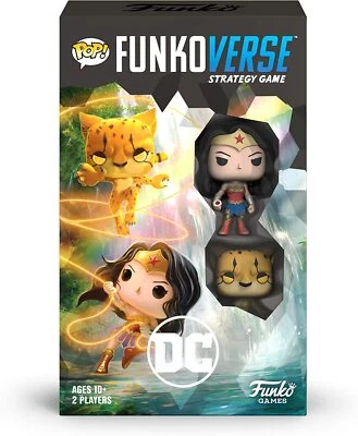 Funkoverse Pop Strategy Game DC 102 Wonder Woman Cheetah 2-pack Figure - Image 1 of 3