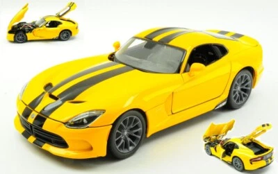 MODELLINO AUTO STATICO MAISTO DODGE VIPER GST 2013 GIALLO MODELLISMO SCALA 1:18 - Immagine 1 di 2