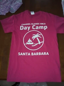 Santa Barbara California Channel Islands YMCA Small Pink T shirt looks unworn - Picture 1 of 9