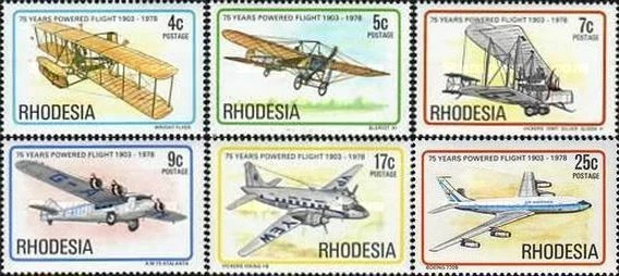 RHODESIA 1978 SG570-75 75 YEARS OF POWERED FLIGHT  -  MNH - Image 1 of 1