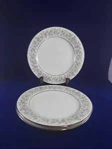 VTG. NORITAKE CONTEMPORARY FINE CHINA BLYTHE 2037 3 SALAD PLATES 8 3/8" JAPAN. - Picture 1 of 7