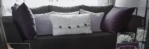 Home Details Stretch Fit Slip Cover Sofa / Couch (96..5in x 63in) Grey - Picture 1 of 2