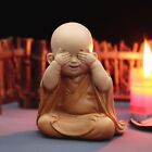 Handmade Buddhist Statue Monk Small Figurine Sculpture Desktop Car Ornament