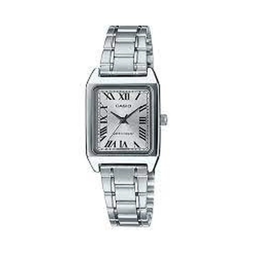 Casio LTP-V007D-7B 31x22mm Cassa in Acciaio con Cinturino Airgento in Acciaio Orologio da Polso per Donna
