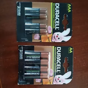 Duracell Rechargeable Batteries AA AAA Ultra Pack of 2 - Picture 1 of 4