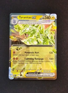 Juego de cartas coleccionables Pokémon Tyranitar ex Sv03: Obsidian Flames 066/197 Holo doble raro - Imagen 1 de 2