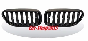 Front Kidney Grille Black Chrome For BMW E63/E64 M6 Convertible Coupe '04-'10 - Picture 1 of 6