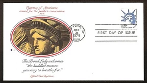 FIRST DAY COVER #1599 Statue of Liberty 16c Definitive FLEETWOOD U/A FDC 1978 - Picture 1 of 2