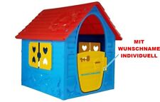 Kinderspielhaus mit Wunschname kostenlos Spielhaus Kindergartenhaus Made in EU