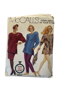 Vintage 80s McCalls Sample Pattern 0010 Womens Tunic Skirt 10 -12 Uncut - Picture 1 of 2