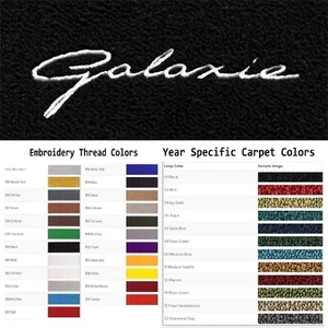 ACC 1965-1967 Ford Galaxie Custom Logo 4pc Loop Floor Mats - Bild 1 von 28