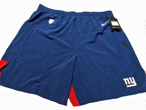 NIKE FLEX DRI-FIT STANDARD FIT ON FIELD NEW YORK GIANTS SHORTS BLUE XL CI2404 Cover