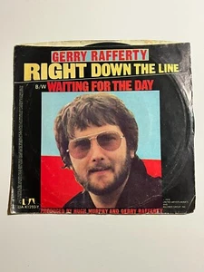 Gerry Rafferty Right Down the Line Waiting For The Day 1978 45 RPM Vinyl Record - Picture 1 of 4